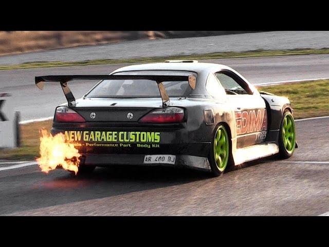 Single Turbo 1JZ-GTE Nissan Silvia S15 w/ Japspeed Exhaust Sound & Drifting