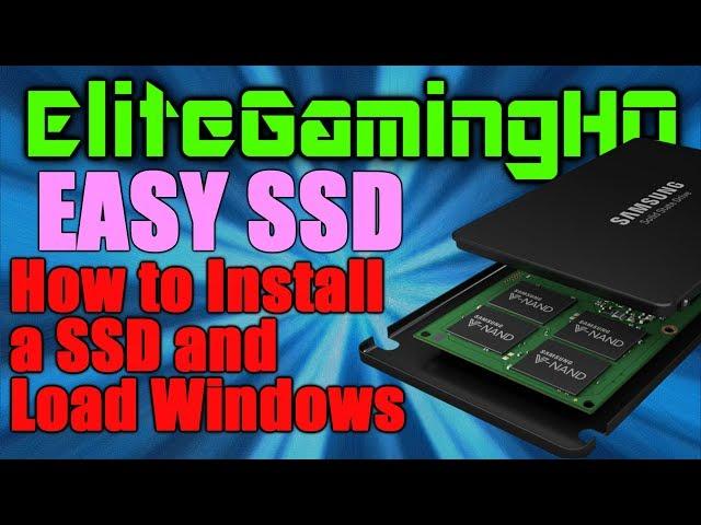 How to Install a SSD and Load Windows 10 (easy) Make your PC faster