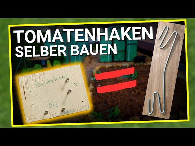 Es gibt nur ein Haken! | So erntet ihr mehr Tomaten. Tomatenhaken selber bauen