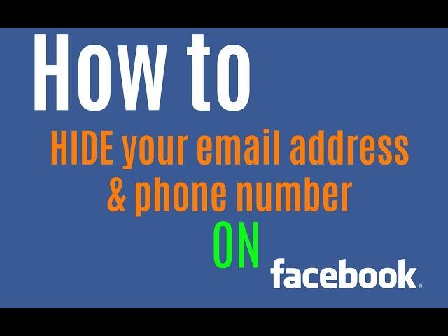 How to Hide Your Email on Facebook