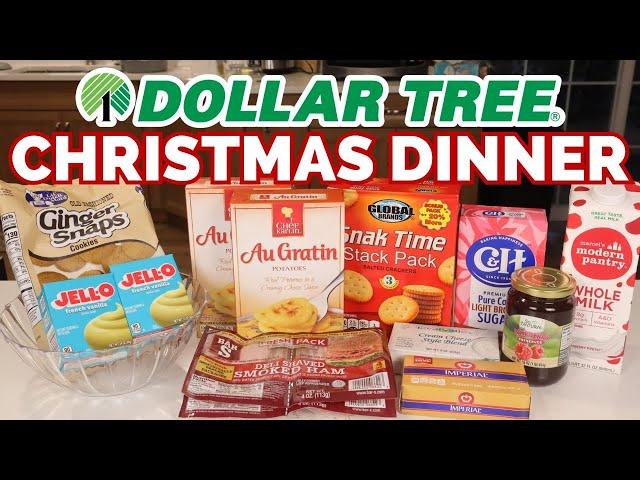 Dollar Tree Christmas Dinner! (No Oven Needed!)