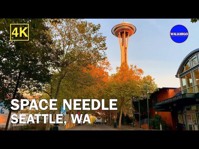 Tallest observation tower in Washington | Walking Around Space Needle | Seattle | Washington | 4K