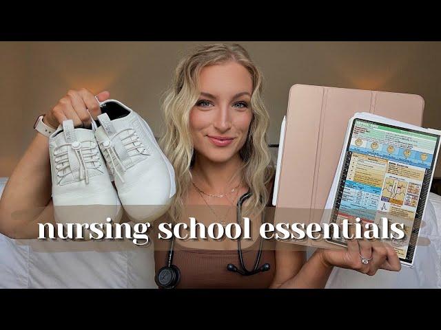 NURSING SCHOOL ESSENTIALS | school supplies + must have items