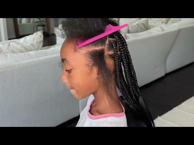 Kid Friendly Knotless Braids | This Is How It’s DONE!