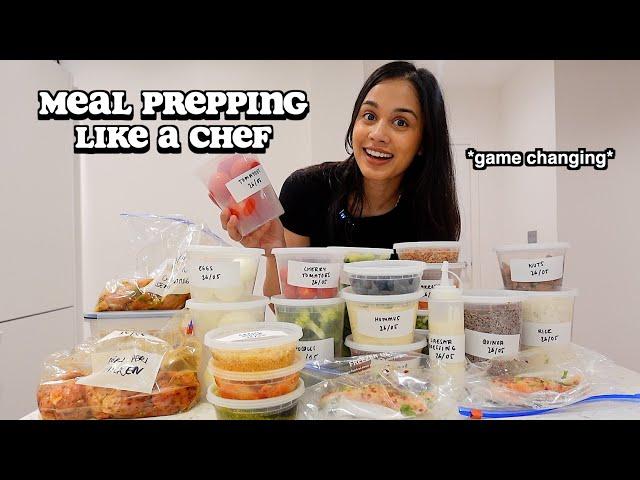 i tried meal prepping like a chef *game changing*