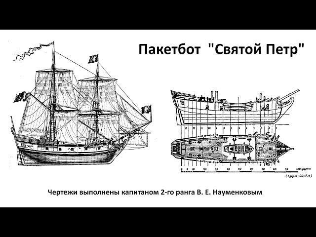 ВОЗРОЖДЕНИЕ ЛЕГЕНДЫ:модель пакетбота "Святой Петр", 1:180.