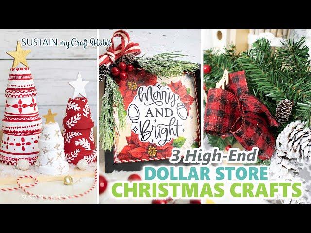 High-End Dollar Store DIY Christmas Crafts Collaboration 