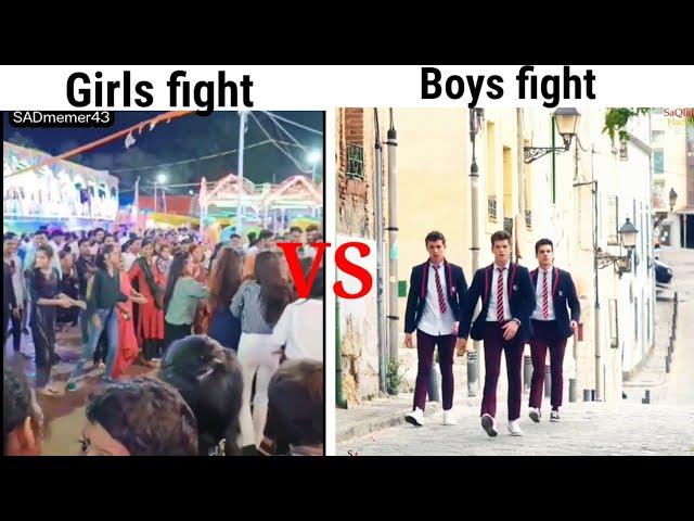 Girls vs boys fight | girls vs boys | meme