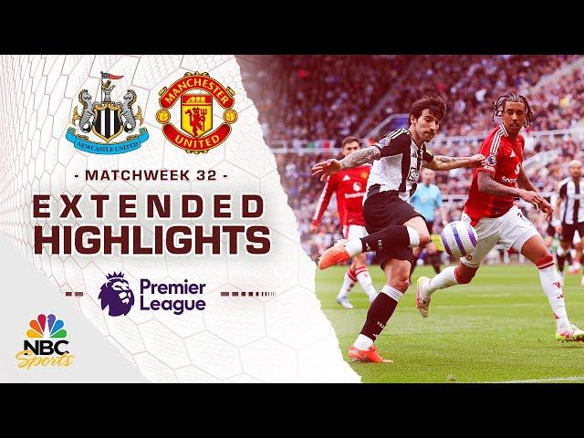 Newcastle United v. Manchester United | PREMIER LEAGUE HIGHLIGHTS | 4/13/2025 | NBC Sports