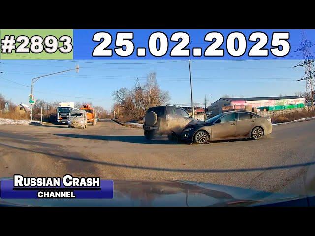 ДТП. Подборка на видеорегистратор за 25.02.2025 Февраль 2025