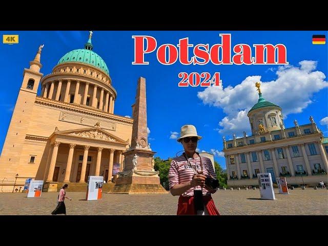 Potsdam Germany /4K Tour of Potsdam : Landtag, City Palace, Film Museum, and Dutch Quarter