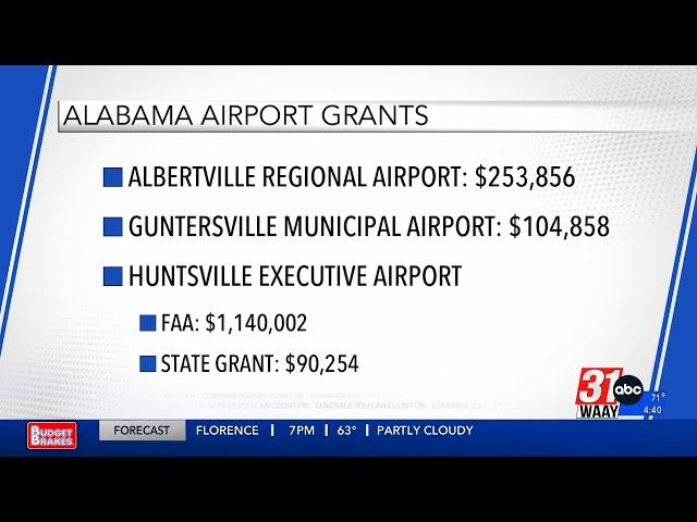 FAA awards grants to 3 North Alabama airports