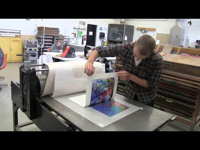 Monotype Printmaking at SUNY Oswego