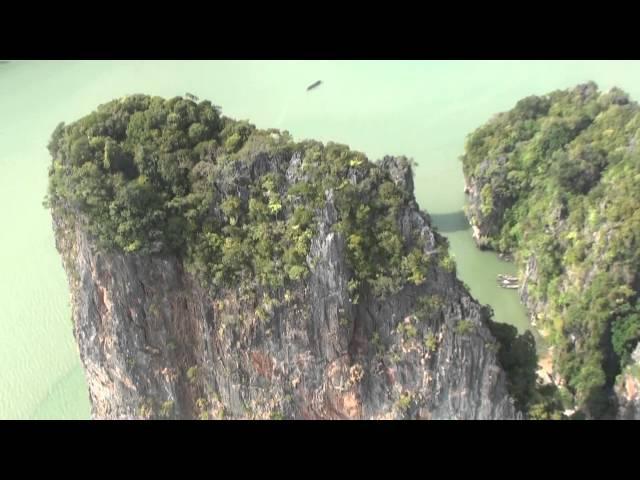 Phuket and surroundings from helicopter