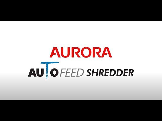Aurora Commercial Grade 200-Sheet Auto Feed High Security MicroCut Paper Shredder/60 Minutes RunTime