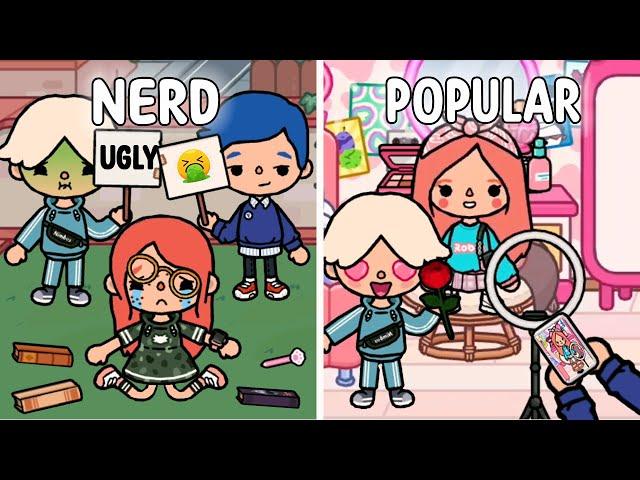 Nerd  to Popular  Student Sad Story  Toca Life World  Toca Boca