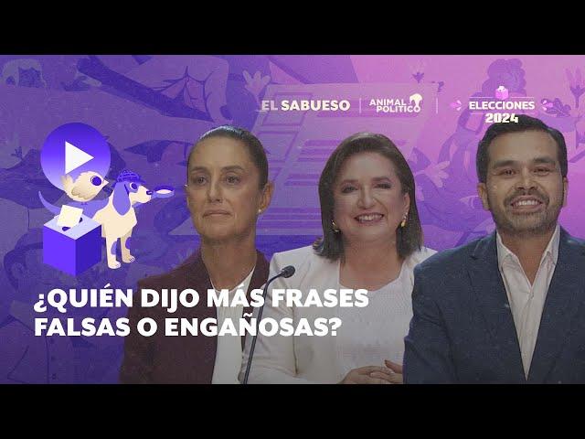 ¿Quién ha dicho más frases falsas o engañosas en los debates?