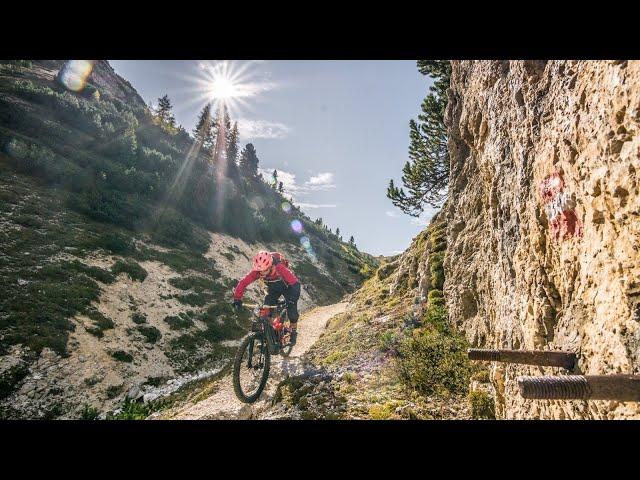 NATURDENKMAL PRAGSER WILDSEE BIKETOUR / FANES-SENNES-PRAGS DOLOMITEN MTB - TOUR von St. Vigil 2020