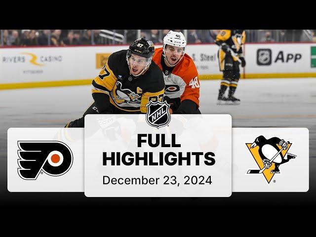 NHL Highlights | Flyers vs. Penguins | December 23, 2024