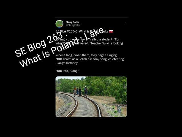 SE Blog #263: What is Poland : Lake 