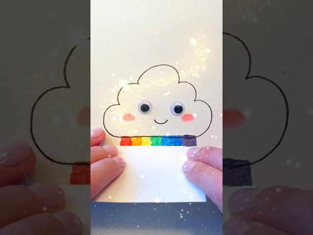 How to draw a cloud and a rainbow | Step by step Drawing for kids