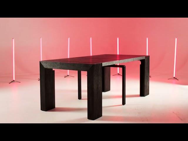 The one and only 6-in-1 Transformer Table | Hardwood Extendable Dining Room Furniture