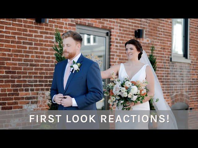 Emotional Groom Reactions at First Look with Bride | First Look | Pennsylvania Wedding Video