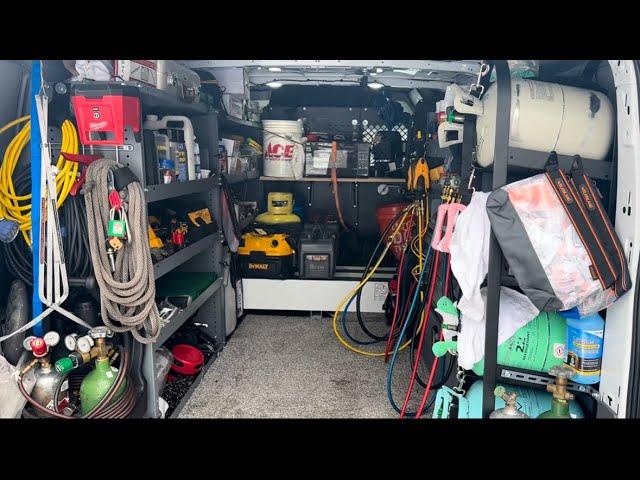 HVAC/Refrigeration Service Technician Van Setup 2024