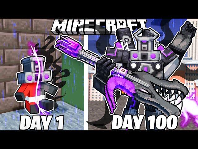 I Survived 100 Days as a CORRUPTED SPEAKERMAN in Minecraft!