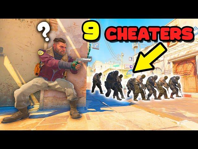 9 CHEATERS in 1 GAME! - CS2 HIGHLIGHTS