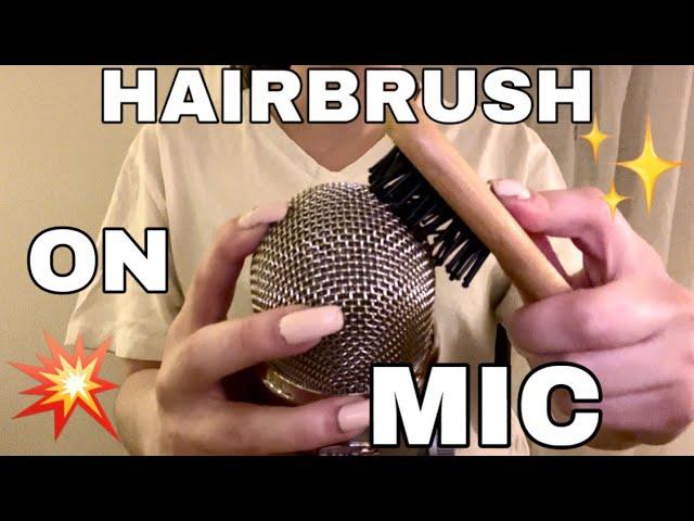 ASMR | INSTANT TINGLES | Fast & Aggressive Mic Scratching with Mini Paddle Hair Brush | No Talking