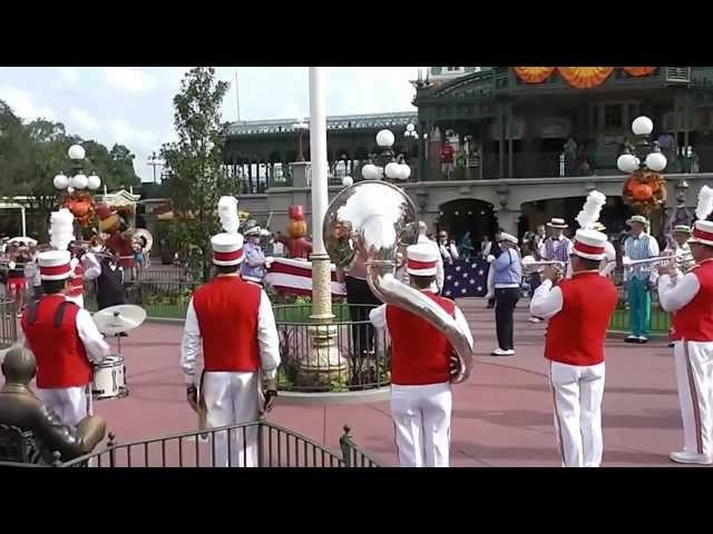 Magic Kingdom Flag Retreat Ceremony - August 29, 2012, Walt Disney World