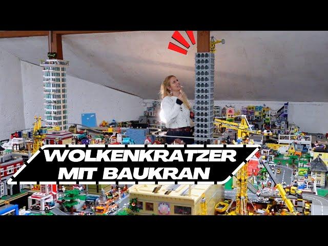 Wolkenkratzer mit Baukran  Lego City 317