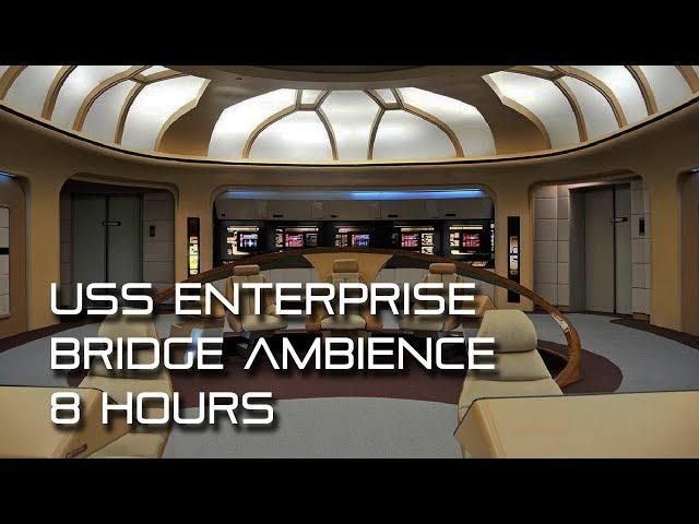  Star Trek: TNG Bridge Background Ambience *8 HOURS* (for sleep, study, work, relaxation, asmr)