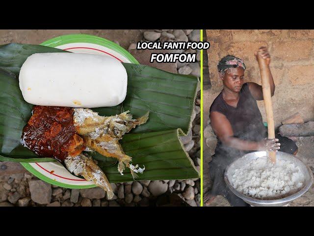 Local food FOMFOM || How to prepare fomfom || Typical fante/Ahanta food