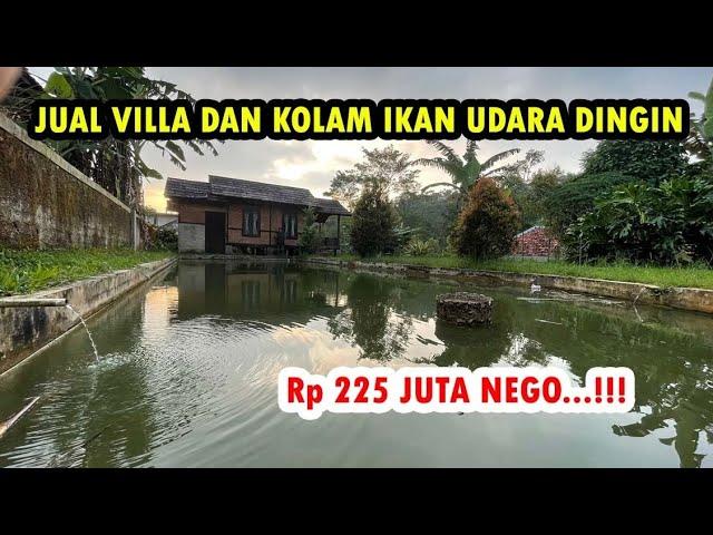 Dijual Murah Rumah Villa dan Kolam Ikan di Perbatasan Purwakarta dan Bandung Barat Luas Tanah 368 m2