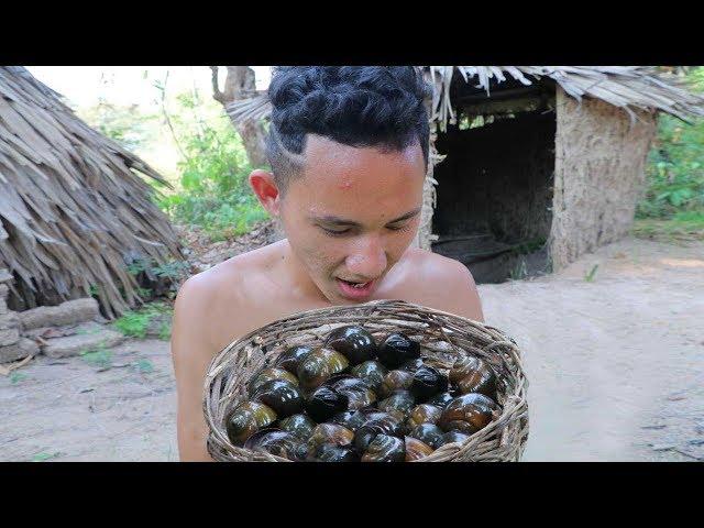 Primitive Technology : Find Snail in the forest - Best Amazing survival foods | Wilderness Life