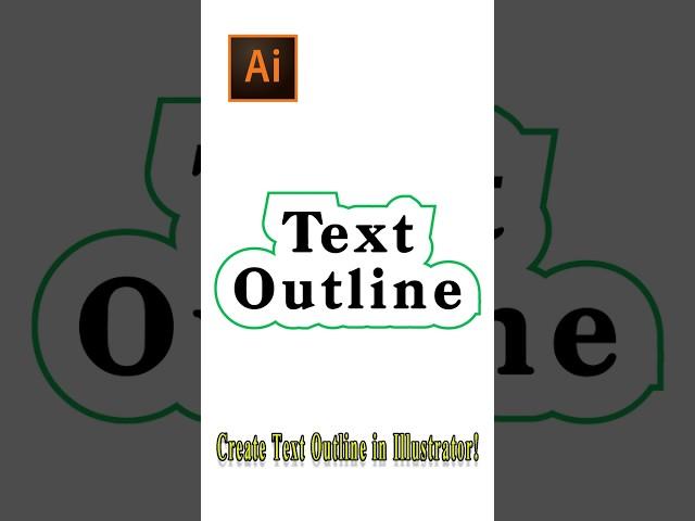 Create Text Outline in Adobe Illustrator! | Logo Design