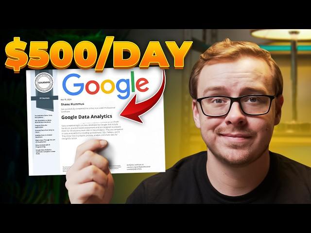 Make $500/day with Google Data Analytics Certificate