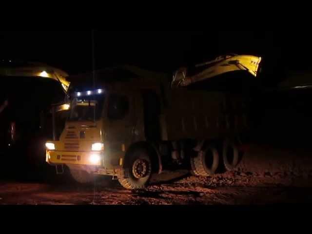 XCMG Off Highway Dump Truck Loading bauxite