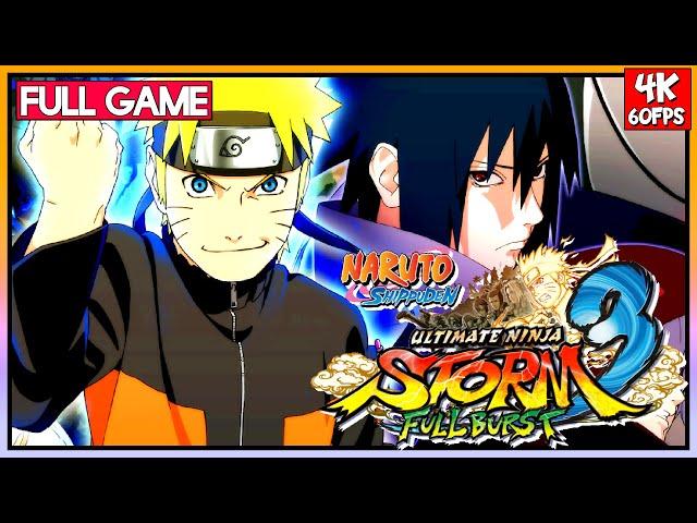 NARUTO SHIPPUDEN ULTIMATE NINJA STORM 3 FULL BURST【FULL GAME】 Walkthrough  | 4K60FPS | No Commentary