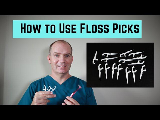 How to use Floss Picks.  Reach Access Flosser and Disposable floss pick.