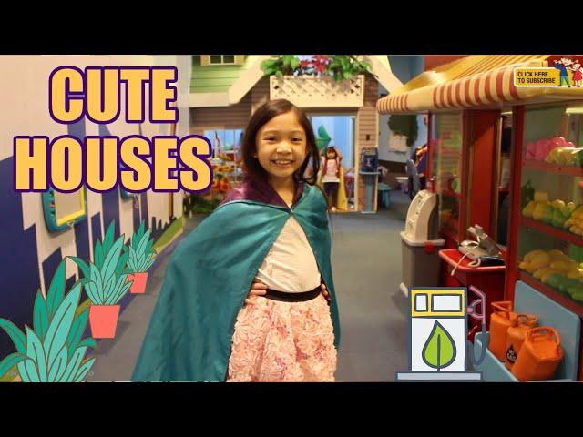 CUTE Indoor Playground with Small Buildings, Daddy Yan's Birthday  | Kaycee & Rachel Old Videos