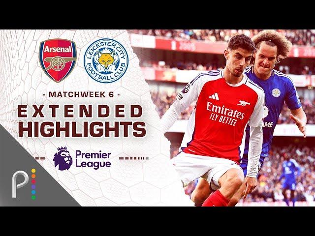 Arsenal v. Leicester City | PREMIER LEAGUE HIGHLIGHTS | 9/28/2024 | NBC Sports