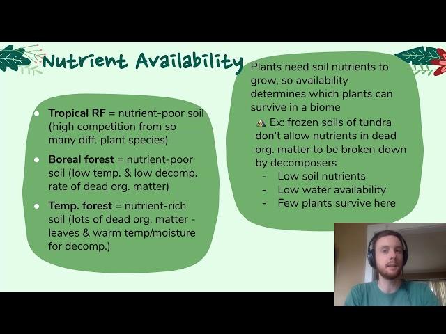 APES Video Notes 1.2 - Terrestrial Biomes