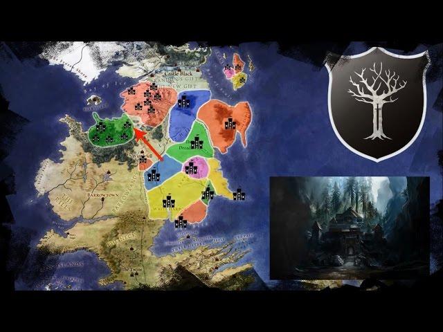 Map of the Known Houses of the North, Their History and Tour Through Winterfell