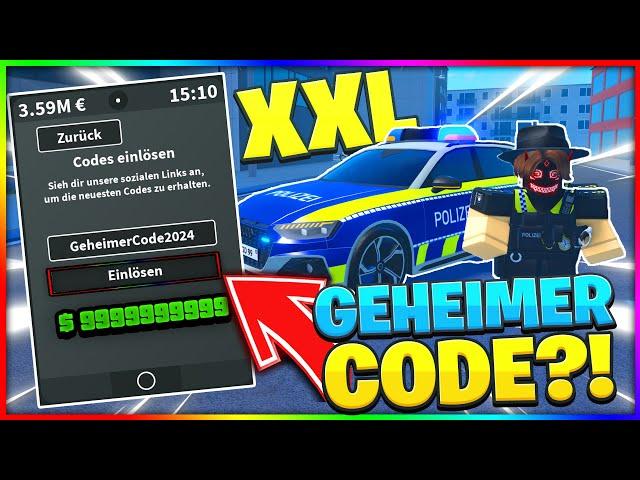 NEUER GELD CODE?! XXL Polizei Schicht! Notruf Hamburg Roblox