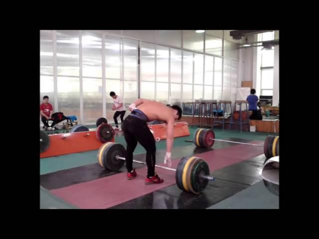 Tian Tao 180kg Power Clean and Jerk