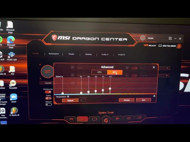 Msi GF65 Thin 9SEXR computer fan noise at idle problem(FIXED!)