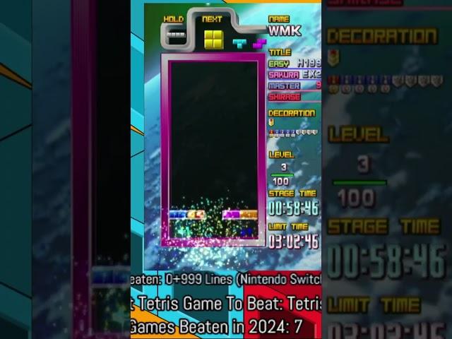 Beat Tetris 2024 - Tetris 3 The Grandmaster Terror Instinct Sakura Regular Stages
